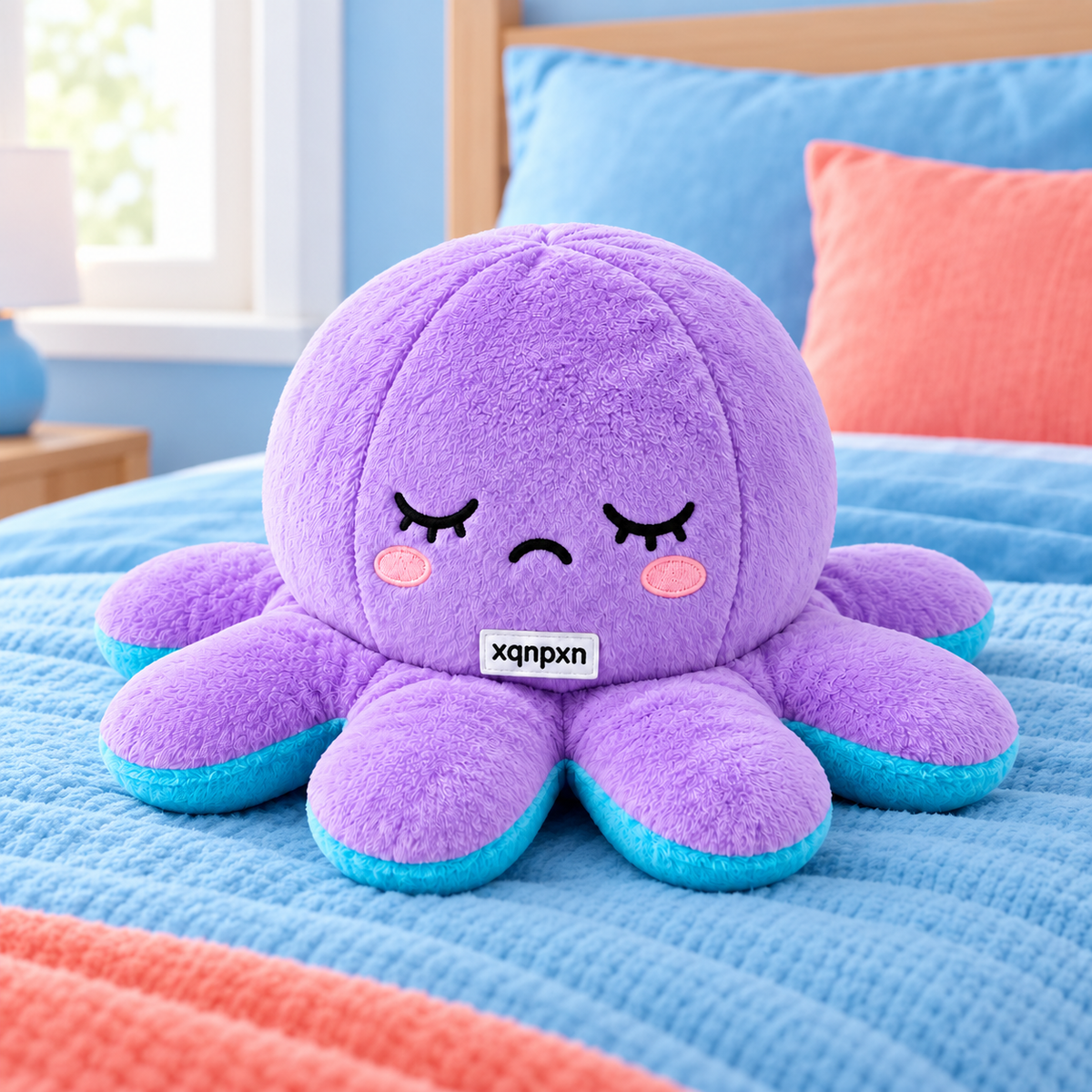 xqnpxn Flip Friend Reversible Plush Octopus - alternative view