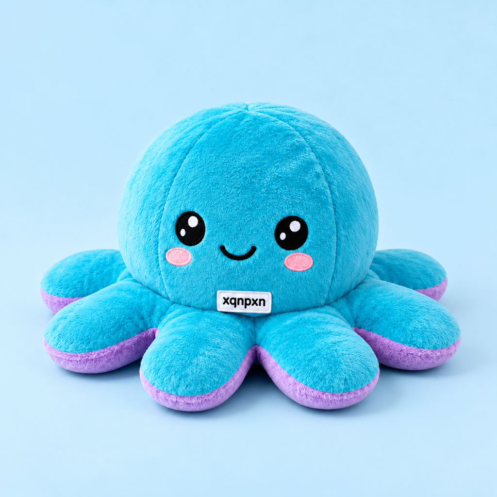 xqnpxn Flip Friend Reversible Plush Octopus - studio product