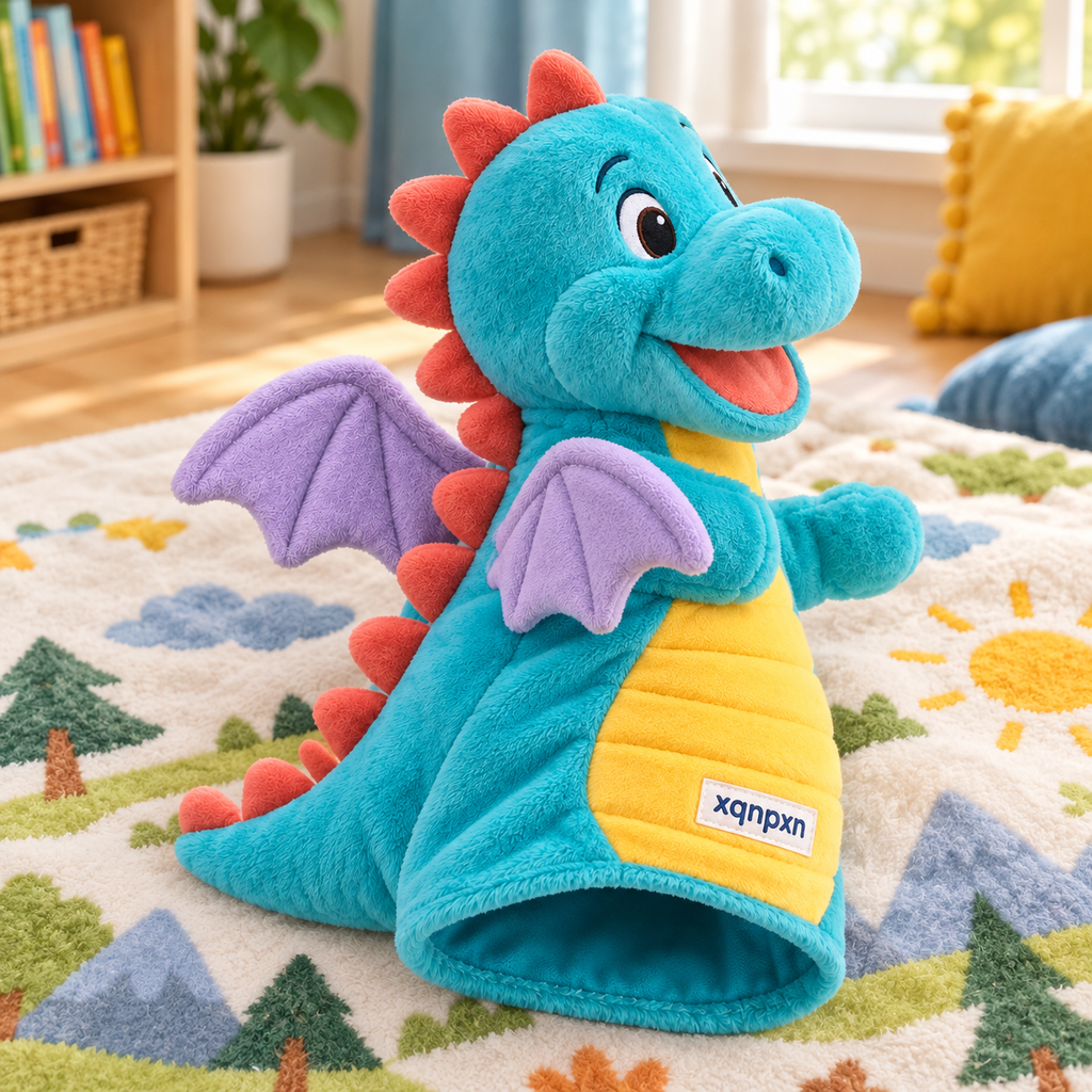 xqnpxn Story Spark Dragon Hand Puppet - alternative view